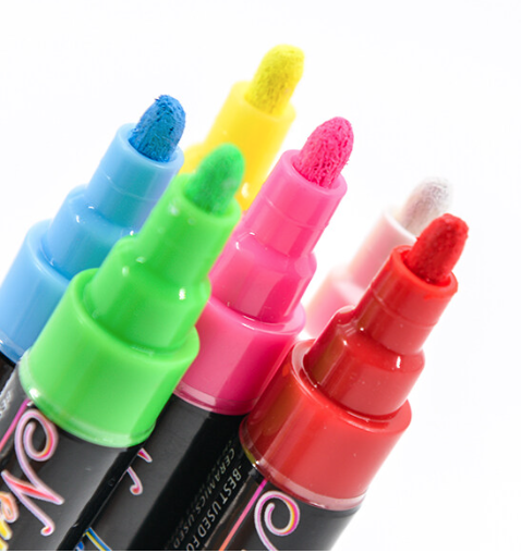 סט 4 טושים HI TECH ללוח מחיק בצבעי FLUO LIQUID CHALK סט 4 טושים HI TECH ללוח מחיק בצבעי FLUO LIQUID CHALK