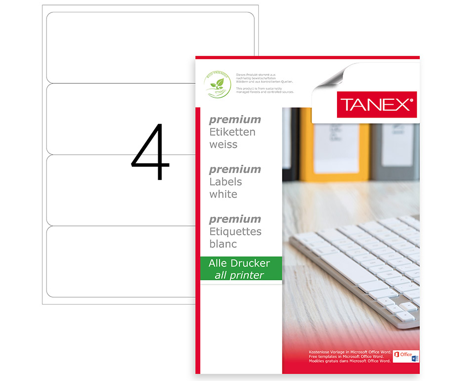 מדבקות TANEX לגב קלסר - 25 דפים בחבילה מדבקות TANEX לגב קלסר - 25 דפים בחבילה