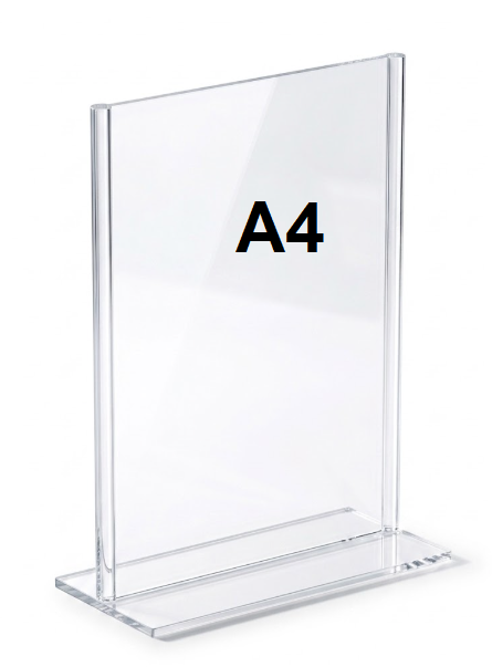 מעמד תפריט / קטלוג דו-צדדי A4 - מקט K6006 מעמד תפריט / קטלוג דו-צדדי A4 - מקט K6006