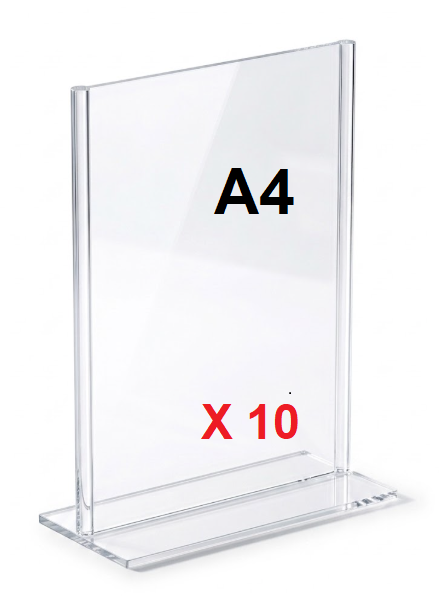 10 מעמדי תפריט / קטלוג דו-צדדי A4 - מקט K6006 10 מעמדי תפריט / קטלוג דו-צדדי A4 - מקט K6006